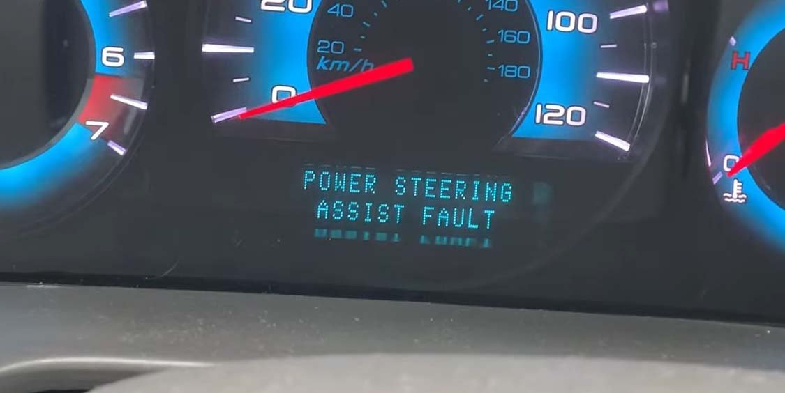 Power steering assist fault image